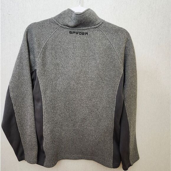 Spyder men's 1/4 zip fleece-lined long sleeve pullover sweatshirt Medium - Picture 6 of 12